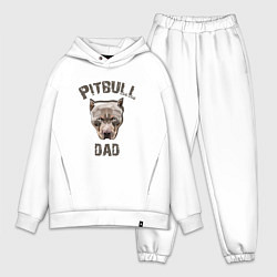 Мужской костюм оверсайз Pitbull dad, цвет: белый