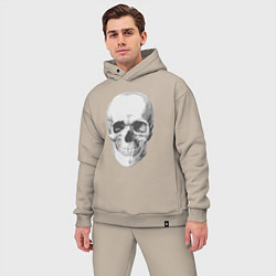 Мужской костюм оверсайз Platinum Cut Skull, цвет: миндальный — фото 2