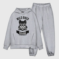 Мужской костюм оверсайз Дикий байкер кабан