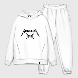 Мужской костюм оверсайз Metallica, цвет: белый