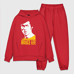 Мужской костюм оверсайз Bruce Lee style, цвет: красный