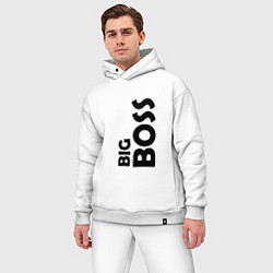 Мужской костюм оверсайз BIG BOSS - темная, цвет: белый — фото 2