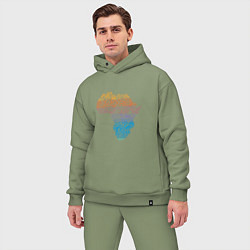 Мужской костюм оверсайз Color Africa, цвет: авокадо — фото 2
