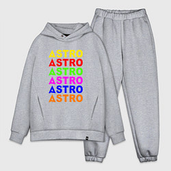 Мужской костюм оверсайз Astro color logo