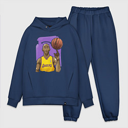 Мужской костюм оверсайз Kobe angel, цвет: тёмно-синий