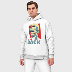 Мужской костюм оверсайз Терминатор арт, цвет: белый — фото 2