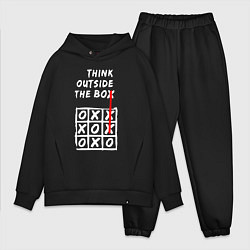 Мужской костюм оверсайз Think outside the box game, цвет: черный