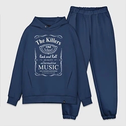 Мужской костюм оверсайз The Killers в стиле Jack Daniels, цвет: тёмно-синий