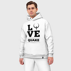 Мужской костюм оверсайз Quake love classic, цвет: белый — фото 2