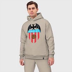 Мужской костюм оверсайз FC Valencia, цвет: миндальный — фото 2