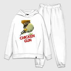 Мужской костюм оверсайз Chicken Gun logo