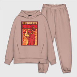 Мужской костюм оверсайз Права работников