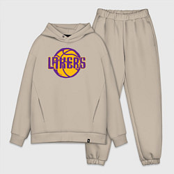 Мужской костюм оверсайз Lakers ball