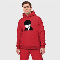 Мужской костюм оверсайз Магия и мускулы - мэш, цвет: красный — фото 2