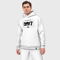 Мужской костюм оверсайз DayZ gaming champion: рамка с лого и джойстиком, цвет: белый — фото 2