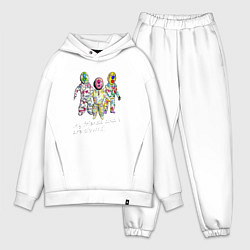 Мужской костюм оверсайз Мои друзья и я клоуны, цвет: белый