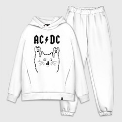 Мужской костюм оверсайз AC DC - rock cat