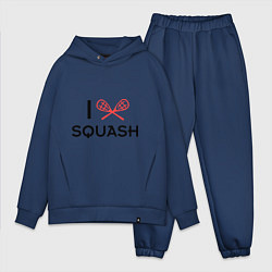 Мужской костюм оверсайз I Love Squash, цвет: тёмно-синий