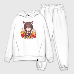 Мужской костюм оверсайз Megu nyan, цвет: белый