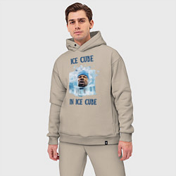 Мужской костюм оверсайз Ice Cube in ice cube, цвет: миндальный — фото 2