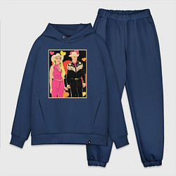 Мужской костюм оверсайз Ковбои Барби и Кен, цвет: тёмно-синий