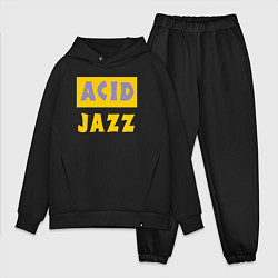 Мужской костюм оверсайз Acid jazz, цвет: черный