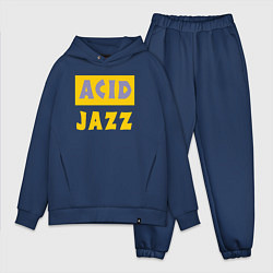 Мужской костюм оверсайз Acid jazz, цвет: тёмно-синий