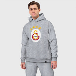 Мужской костюм оверсайз Galatasaray fc sport, цвет: меланж — фото 2