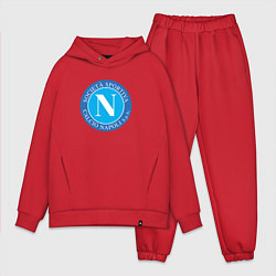 Мужской костюм оверсайз Napoli fc sport, цвет: красный