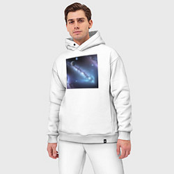 Мужской костюм оверсайз Космическая система, цвет: белый — фото 2
