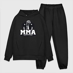 Мужской костюм оверсайз Турнир MMA, цвет: черный