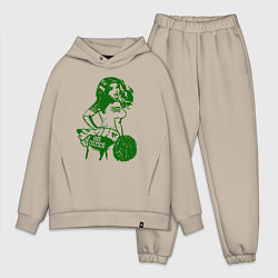 Мужской костюм оверсайз Go Celtics, цвет: миндальный