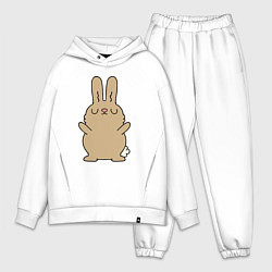 Мужской костюм оверсайз Relax bunny, цвет: белый