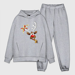 Мужской костюм оверсайз Праздничный олень