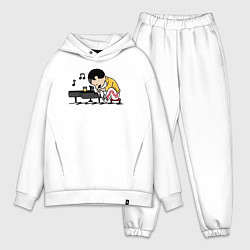 Мужской костюм оверсайз Фредди Меркьюри за роялем