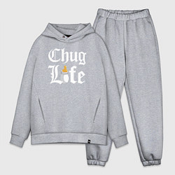Мужской костюм оверсайз Thug life milk