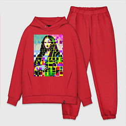 Мужской костюм оверсайз Mona Lisa - mosaic pop art