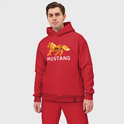 Мужской костюм оверсайз Mustang firely art, цвет: красный — фото 2