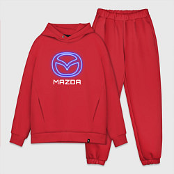 Мужской костюм оверсайз Mazda neon, цвет: красный