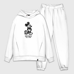 Мужской костюм оверсайз Mickey classic: origin 1928, цвет: белый
