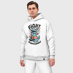 Мужской костюм оверсайз Fight Light, цвет: белый — фото 2