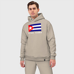 Мужской костюм оверсайз Free Cuba, цвет: миндальный — фото 2
