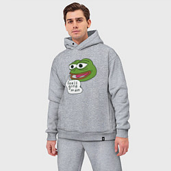 Мужской костюм оверсайз Pepe feels good man, цвет: меланж — фото 2