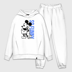 Мужской костюм оверсайз So funny Mickey, цвет: белый
