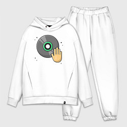 Мужской костюм оверсайз Dj scratch, цвет: белый