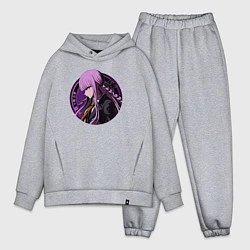 Мужской костюм оверсайз Kyouko Kirigiri - Danganronpa, цвет: меланж