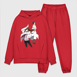 Мужской костюм оверсайз Врата Штейна Ринтаро Курису Макисэ