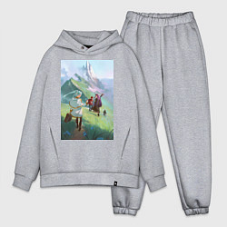 Мужской костюм оверсайз Фрирен и Ферн, цвет: меланж