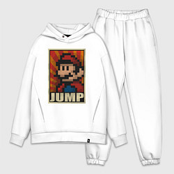 Мужской костюм оверсайз Jump Mario, цвет: белый