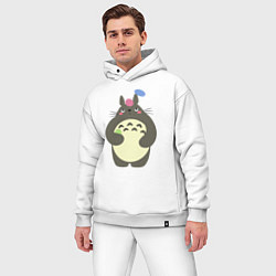 Мужской костюм оверсайз Totoro game, цвет: белый — фото 2
